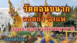 ไหว้พระวัดดัง​ พักการเที่ยวทะเลสัตหีบมาลอดถ้ำ​ลงแพ​  แลพระนอน​ ขอพรนาค​ราชที่วัดดอนขนาก​ ​