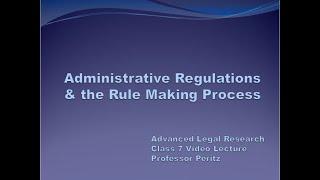 Class 7 Video Lecture - Spring 2021