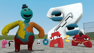 New Doey The Doughman From Poppy Playtime 4 VS Alphabet Lore Family In Garry's Mod!