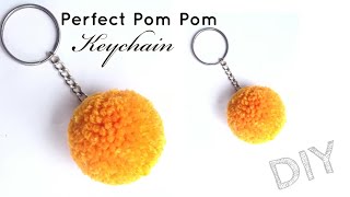 DIY:Perfect Pom Pom Keychain | How to make pom pom | Woolen Craft | Almin Creatives