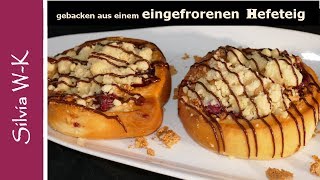 Kirschstreusel-Schnecken / Schnecken / Teilchen / Hefeteig / Kleingebäck