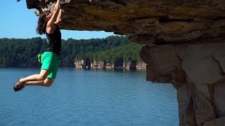 Deep Water Solo Climbing at Summersville Lake, WV - #GoToWV