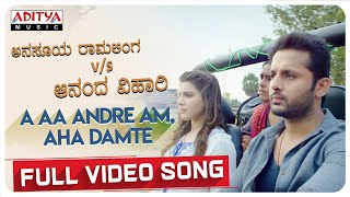 A Aa Andre Am, Aha Damte | A Aa Kannada Video Song | Nithiin | Samantha | Trivikram | Mickey J Meyer