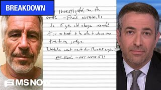 Epstein jail note revealed after 7 years?! Melber’s definitive breakdown on Trump DOJ death mystery