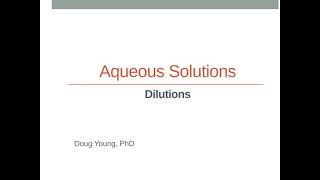 How to Calculate Dilutions