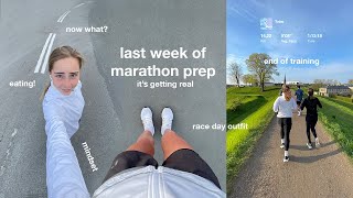 Last week of marathon training | Tapering, mindset & expectations