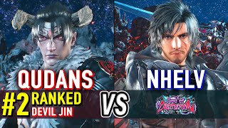 T8 🔥 QUDANS (#2 Ranked Devil Jin) vs NHELV (Clive) 🔥 Tekken 8 High Level Gameplay