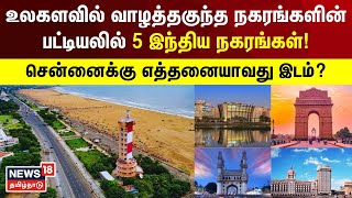 உலகளவில் வாழத்தகுந்த நகரங்களின் பட்டியலில் 5 இந்திய நகரங்கள்.. சென்னைக்கு எத்தனையாவது இடம்?