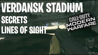 Verdansk Stadium Secrets and Lines of Sight!! - Modern Warfare