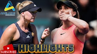 Paula Badosa vs Ashlyn Krueger Round 2 Highlights | Adelaide 2025