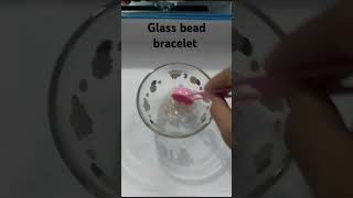 Diy simple glass beads bracelet