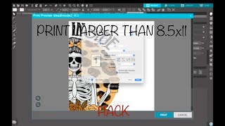 HOW TO PRINT LARGER THAN 8.5x11 for Sublimation!