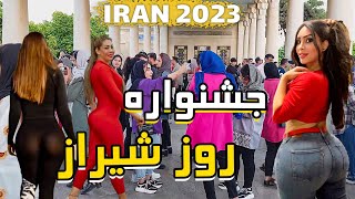 IRAN 2023 Walking in Street in Festival of Shiraz Day | حافظیه در روز شیراز