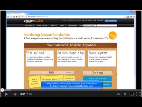 Presentation Insight: Using Amazon Storybuilder to outline a presentation