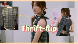 DIY blouse THRIFT FLIP // Easy peasy to up-cycle old clothes!!