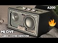 Mlove A200 FABRIC COVER REMOVED BASS TEST!!