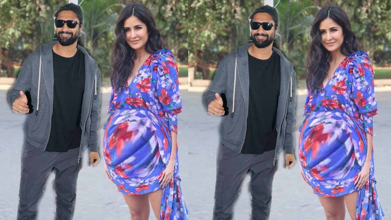 PREGNANT Katrina Kaif Flaunting Her Baby Bump With Husband Vicky ...