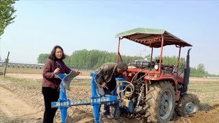 The uncle next door helped to plow the ground. The old white man had to buy a tractor.