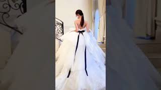 Magnifique robe de mariée princesse grand volume en tulle