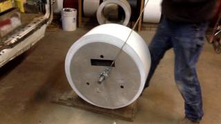 One  man gutter coil loading-SOLOADER