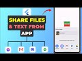 Flutter Share Files & Text From App | Flutter Tutorial (share_plus) Whatsapp, Facebook, Instagram