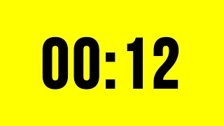 12 Second Timer Countdown No Music With Alarm
