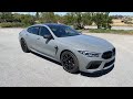 the 2022 m8 comp gran coupe in individual lime rock grey 4k