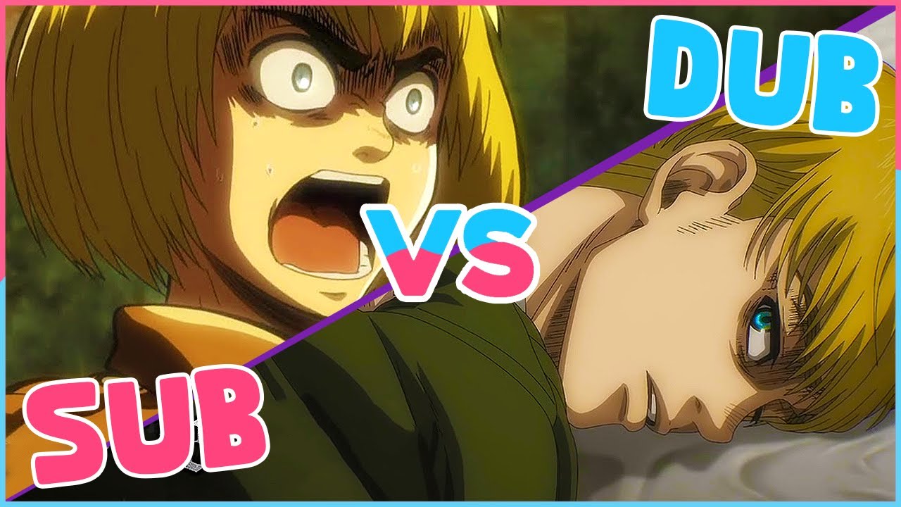 Attack On Titan Sub Vs Dub Comparison