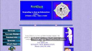 Web Pages That Suck presents one of the worst web sites of all time: Scene-Clean