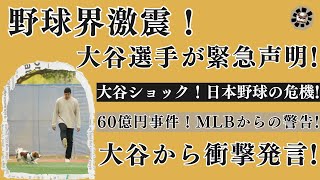 驚愕 大谷翔平も激怒！60億円横領事件で日本野球界に衝撃走る！関係者の証言で明らかになった真相とは？!