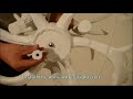 how to assemble 6 3 two tiers pure white antler chandelier cascade ceiling lights