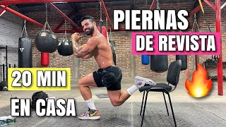 Rutina para PIERNAS de REVISTA  (20 Minutos) Ejercicios para MOLDEAR esas PIERNAS