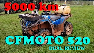 CFMOTO Cforce 520 - 5000 km Farmer Review. cf moto 500 čínská čtyřkolka recenze farmářů model vydání