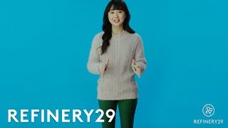 How To Tuck An Oversized Sweater | Split Second Styling Tips | Refinery29