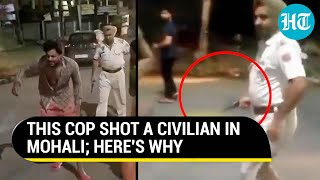 Mohali: Punjab cop manhandles woman \u0026 shoots youth after scuffle, suspended | Viral video