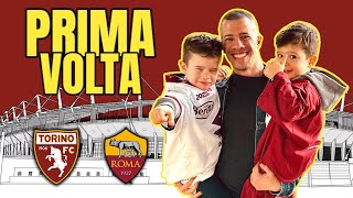 PRIMA VOLTA allo stadio con i miei figli 💙 29ª Serie A | Torino - Roma