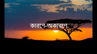 Karone Okarone (Lyrics) | Minar Rahman | কারণে অকারণে | Official Lyrics Video