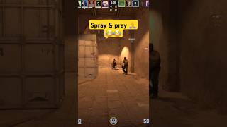 Spray & pray 🤣😂#cs2 #csgo #shorts #shortvideo #short #gaming #youtubeshorts #reels