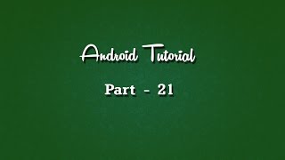 #android #androidtutorial Android Tutorial Lesson 21 - Database part 4
