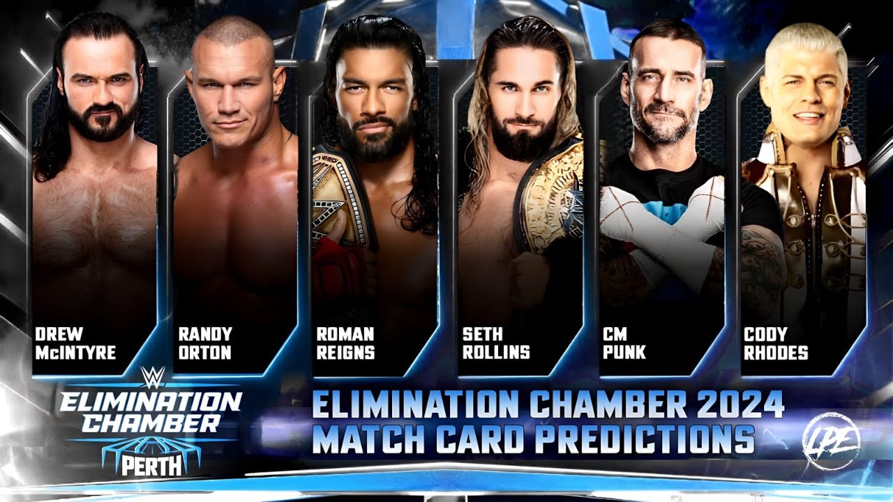 WWE ELIMINATION CHAMBER 2024 MATCH CARD PREDICTIONS - YouTube