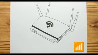 HOW TO DRAW WI FI ROUTER