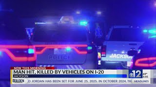 Pedestrian dies after being struck by multiple vehicles in Jackson