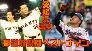 プロ野球都道府県別最強オーダー・ベストナイン　愛媛県出身編