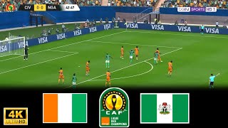 Côte d'Ivoire vs Nigeria (0-1) |  Coupe d'Afrique des Nations 2024 |  Pes 21 Gameplay