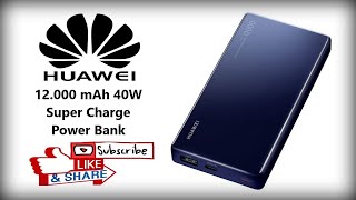 Huawei 12.000 mAh 40W Super Charge Power Bank | Quick Battery Charger | #JustUnboxing   #NoReview