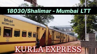 18030 Shalimar Mumbai LTT  (Kurla) Expres | Powering By WAP-4 #train