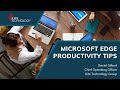 Microsoft Edge Productivity Tips