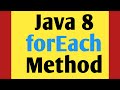forEach method in Java 8 | Theory and Practical with example
