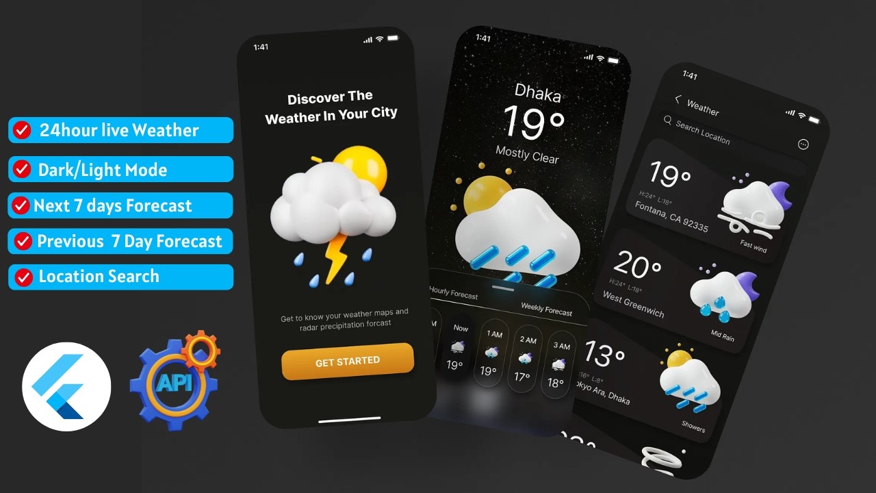 Weather App Flutter Flutter Weather App Tutorial Youtube