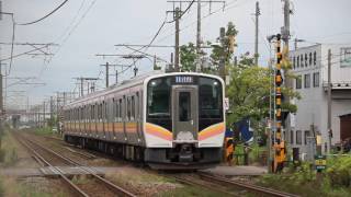 信越本線 E129系428M さつき野駅到着 2016年7月16日